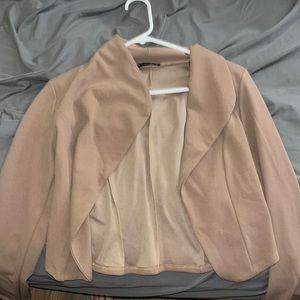 Tan long sleeve outerwear